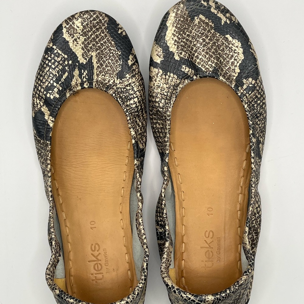 Tieks Snake Flats Size 10 EUC